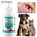 ECHIDNA Cat Ear Cleaner Mild Ingredients Pet Dog Cat Stain Removal Ear Cleaner. 