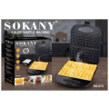 Sokany Waffle Maker - 1400W - 4 Slice - Sk-813. 