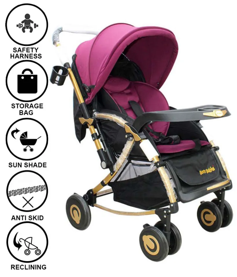 Baby Stroller Ultra Light Portable, Easy To Fold Baby Carriage