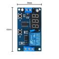 Dc 12v Cycle Delay Timer Switch Adjustable Relay Module Board Infinite Loop With Led Display Power On And Off Cycle. 