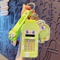 SHANINY Button Battery Kawaii Electronic Car Keychain Bag Pendant Hanging Accessories Pocket Calculator School Office Supplies Office Electronics Pig Girl Calculator Calculator Keychain Digit Calculator Electronic Calculator. 