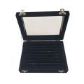 Velvet Portable Jewelry Organizer Display Earring Ring Storage Tray Box Case. 