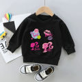 Barbies CHILDREN'S sweatshirt kawaii Bibble baby pullovers fashion anime cartoons casual clothes girl boy kids cotton tops hoodie. 