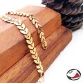 Ladies gold plated bracelet leaf design Indian gold plated for girls with box girls bracelet. 