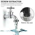 Faucet Broken Head Screw Wire Taker Water Pipe Triangular Valve Sliding Wire Broken Wire Double-head Extractor Home Tool. 
