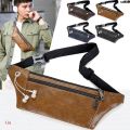 Korean Leisure ? Cross-Body Belt Bag Trendy Men's and Women's Sports Messenger Bag PU One Shoulder . Bag Oblique Xiao Shang Xiu Backpack Chest Bag Male Leather Hours ‐. 