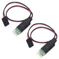 2X Remote Control Switch Board CH3 Light Control Module for the Model RC Car Light Lamp Plug and Play. 
