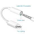 Lighting to 3.5mm Jack Audio Adapter. 