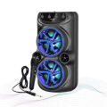 GTS Woofer Speaker RGB GTS-1773 For Outdoor BT Speaker with Mic Portable Audio Mp3 Music Player Karaoke Party Box Wireless Speaker with Wired Microphone. 