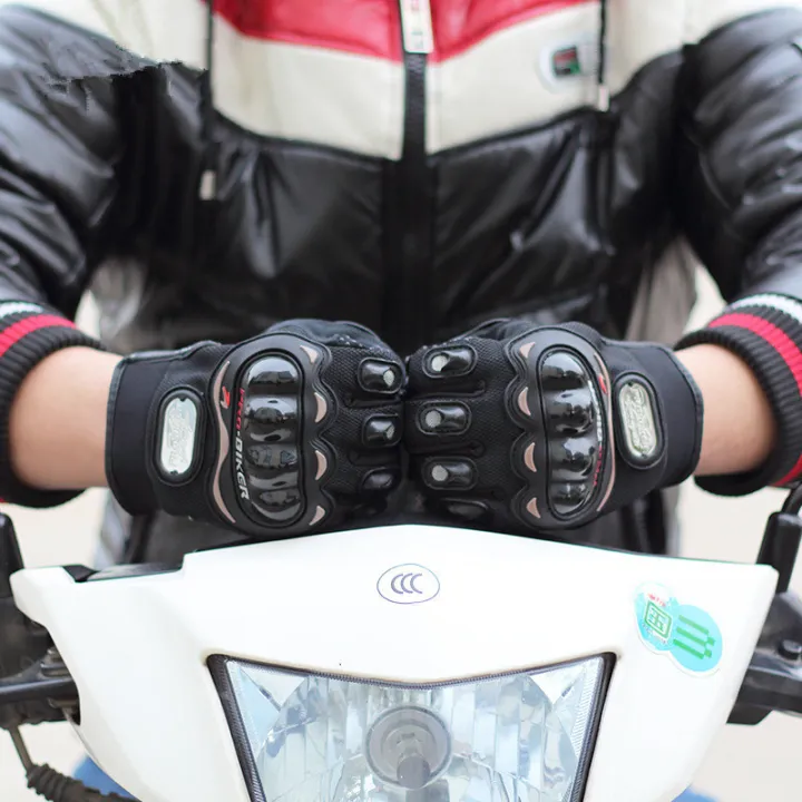 Mens%20Women%204%20Season%20Driving%20Supertech%20Black/White%20Motorcycle%20Leather%20Gloves%20Racing%20Glove%20Motorbike%20Cowhide%20Racing%20Bike%20Knight%20-%20Image%204