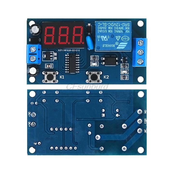 Dc%2012v%20Cycle%20Delay%20Timer%20Switch%20Adjustable%20Relay%20Module%20Board%20Infinite%20Loop%20With%20Led%20Display%20Power%20On%20And%20Off%20Cycle%20-%20Image%204