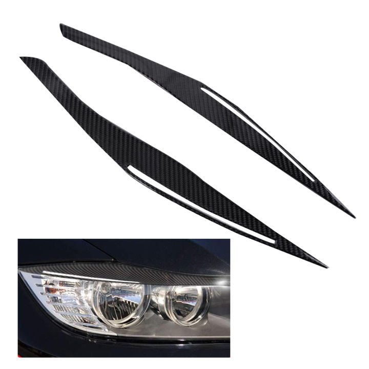 Carbon%20Fiber%20Headlight%20Eyelid%20Eyebrow%20Cover%20Stickers%20Trim%20for%20BMW%20E90%20E91%20328I%20335I%20M3%202006-2011%20-%20Image%204