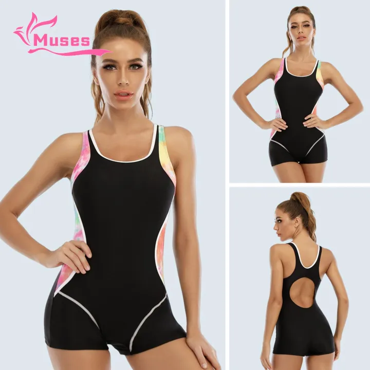 Muses Mall Feminine Swimsuit Stylish Quick Dry One Piece Swimsuit for Surfing Swimming Women's Swimwear Women One-piece Swimsuit