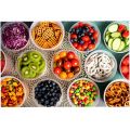 10pcs 500ml Disposable Container Plastic Clear Cup With Lid For Storage Sauce, Jelly, Yogurt, Mousse Cups & Bowls. 