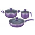 6pcs Cookware set Harvest brand / The Harvest 6Pcs Cookware Set with glass Lid / 10Pcs Ceramic Cookware Set / 6pcs Harvest Ceramic Non-stick Cookware set / 6pcs Harvest Ceramic Non-stick Cookware set with induction bottom. 