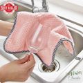 Microfiber Kitchen Daily Dish Towel, Dish Cloth, Kitchen Rag, Non-Stick Oil, Thickened Table Cleaning Cloth, Absorbent Scouring Pad. 