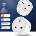 TUYA 20A UK Plug WIFI Smart Socket With Power Monitor Voice Control Timing Work with Alexa Google Smart life. 