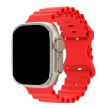 【ZIME】Silicone Ocean Strap for Apple Watch Ultra Band 49mm Bracelets for IWatch Series. 