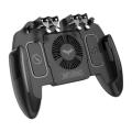 PUBG Mobile Joystick Controller Turnover Button Gamepad for PUBG iOS Android Six 6 Finger Operating Gamepad With Cooling Fan. 