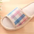 【BestGO】SHOES flip flop,slipers Women's Fashion Casual Couples Gingham Home Slippers Indoor Floor Flat Shoes Sling sandals lightweight sandals. 