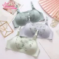 Muses Mall Lace 3/4 Cup Bra Flower Embroidery Lace Push Up Bra Adjustable Straps Anti-snagging Soft Breathable Southeast Asian Favorite Women Soft Bra. 