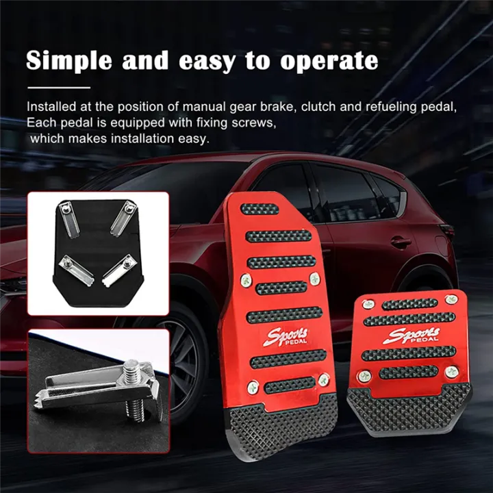 3PCS%20Car%20Non-Slip%20Aluminum%20Alloy%20Pedal%20Pads,%20Manual%20Gas%20Pedal%20Brake%20Pedal%20Cover%20Universal%20Replacement%20Red%20-%20Image%204