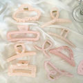 Jelly Pink Large Hair Claw For Women Elegant Acrylic Hairpins Hair Clip Headwear Girls Hair Accessories Gifts Lingxue. 