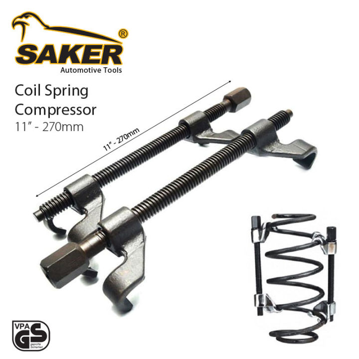 Coil Spring Strut Compressor Clamp Shock Remover set - Saker - 11"