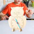 DIY Clock Model DIY Wooden Science Experiment Model Kits Stem for Developmental Toy. 