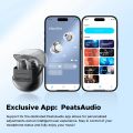 SoundPEATS Clear Dot Wireless Earbuds Bluetooth 5.3, In Ear Earphones Transparent Design with Microphones, IPX4 Waterproof, APP Control for Commute, Sports. 