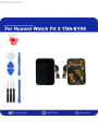 1.74'' Original AMOLED For Huawei Watch Fit 2 YDA-B19S LCD Display Luxury Touch Screen Digitizer Assembly For Huawei Fit 2 Fit2. 