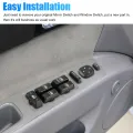 Kidlove 2Pcs Power Window Rear View Mirror Control Switch Kit Driver Side Window Regulator Switch 15062650+15045085. 