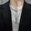 New Spiral Fashion Necklace Simple Personality Hip Hop Men Pendant Boy Pendant Titanium Steel Necklace Jewelry Goth Accessories. 