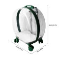 Hard Cat Carrier Collision Proof Pet Rolling Carrier PC Shell Multifunctional Anti Drop Large Ventilation Holes for Travel. 