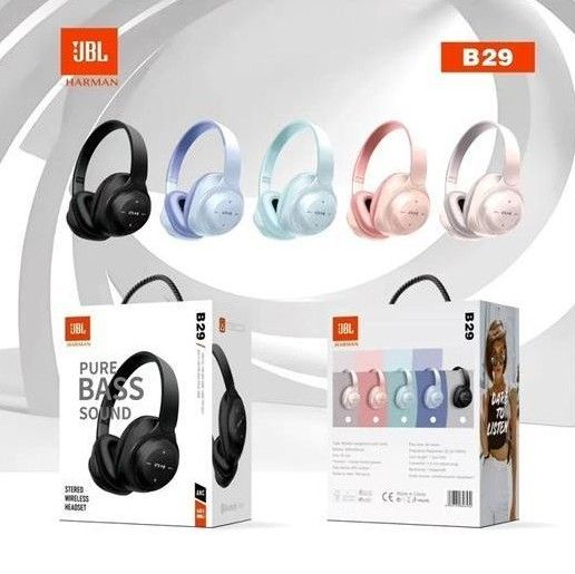 Wireless Pure Bass Headphones with Bluetooth 5.0 – JBL B29 Over-Ear ...