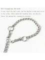 Dog Steel Necklace Chain with Lock Dog Training Choke Collar Adjustable Stainless Steel Chain Slip Collar Best for Puppys Dogs Steel Choker Chain. 