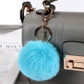 8cm Cute Key Soft Fluffy Fur Ball Keychain Fluffy Key Chains Trinkets Pom Pom Keyring Women Bag Pendant Jewelry Key Chain Charms ANLAN. 