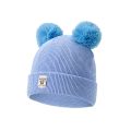 Adorable Knitted Baby Hat with Pompon for Boys and Girls. 