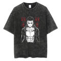 Men vintage T-shirt hip hop streetwear Japanese anime Attack on Titan graphic printed T shirt men Harajuku cotton casual clothes. 