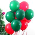 100pcs Red Green Balloons - 12 Inch Latex Christmas Balloons for Christmas Themed Party Decorations. 