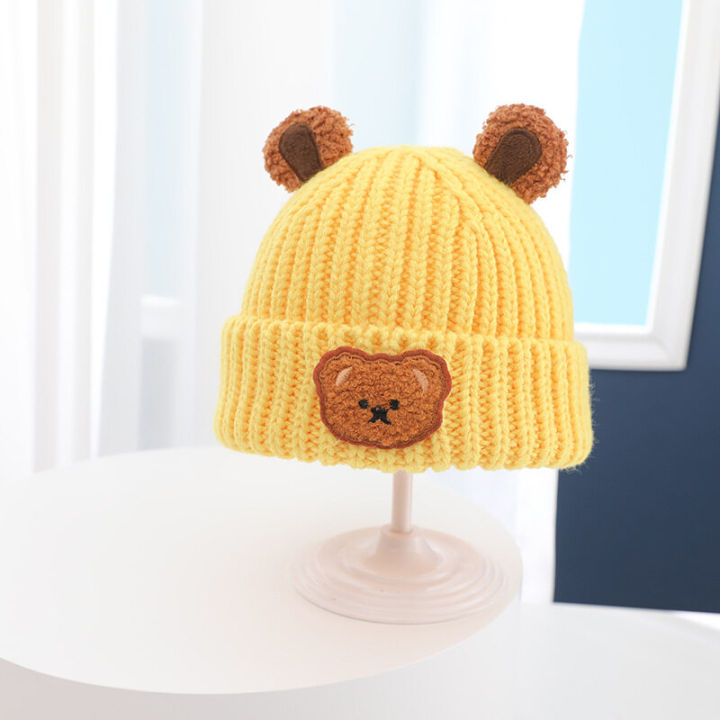 Korean%20Bear%20Baby%20Knitted%20Hat%20Cute%20Cartoon%20Beanie%20Cap%20for%20Infant%20Boys%20Girls%20Autumn%20Winter%20Warm%20Toddler%20Hats%20Bonnet%20-%20Image%203
