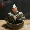 Waterfall Incense Burner Backflow Ceramic Incense Holder Incense Fountain Incens Eshylala. 