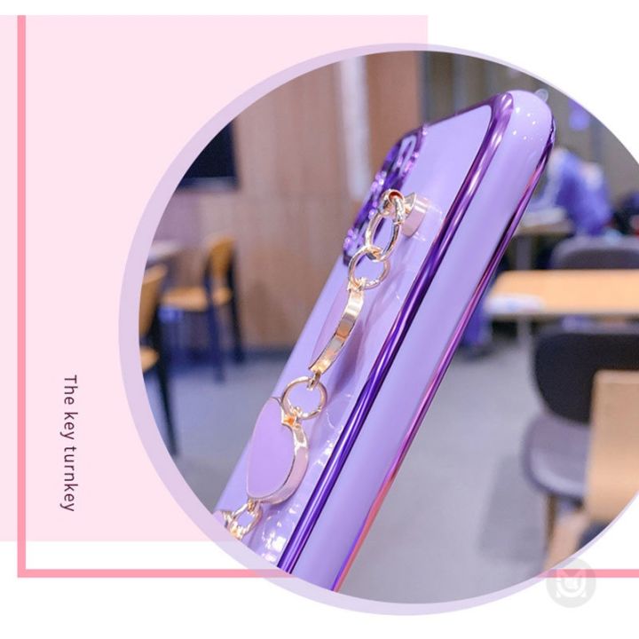 LECOMES%20for%20Samsung%20Galaxy%20A04%20Back%20Cover%20with%20Love%20Heart%20Bracelet%20Chain%20Luxury%206D%20Plating%20Shiny%20Soft%20Silicone%20Mobile%20Phone%20Case%20Pouch%20Girls%20-%20Image%207