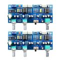 2X 2.1 Channel Subwoofer Preamp Board Low Pass Filter Pre-Amp Amplifier Board Ne5532 Low Pass Filter Bass Preamplifier. 