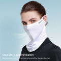 Breathable Half Face Mask Summer Ice Silk Sunscreen Neck Collar Scarf Sports Bandana Anti Ultraviolet for Men Women Face Cover. 