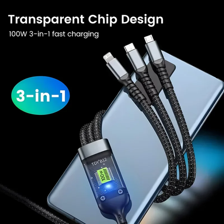 100W%203%20In%201%20Fast%20Charging%20Cable%20Nylon%20Universal%20Multi%20Charger%20Cable%20USB%20cable%20Type%20C%20Usb%20Micro%20For%20Iphone%20Samsung%20Huawei%20Xiaomi%20Multi%20Port%20Multiple%20Charging%20Wire%20-%20Image%202