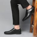 Leather Shoes Men's Summer Breathable British Men's Casual Shoes Business Formal Wear Shoes Korean Youth All-Matching Men's Shoes Wedding Shoes. 