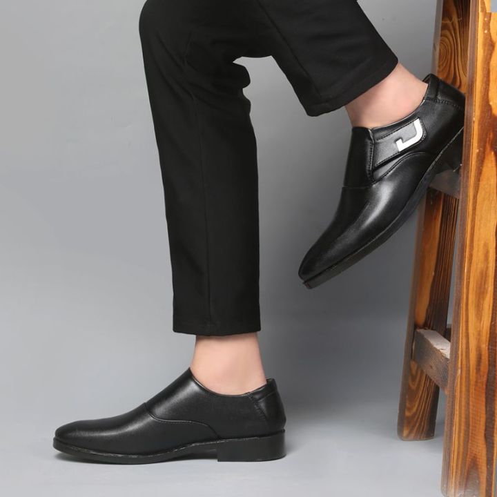 Leather Shoes Men's Summer Breathable British Men's Casual Shoes Business Formal Wear Shoes Korean Youth All-Matching Men's Shoes Wedding Shoes