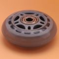 Skating Shoes 608ZZ Bearing Inline Skate Wheel Clear Gray. 