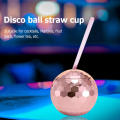 Disco Ball Drinking Balls Cups Cocktail Party Novelty Fun With Straw Round Party. 